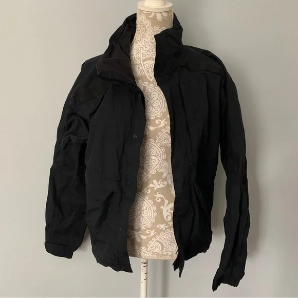 North face // black zip front ski jacket size small - Picture 2 of 10